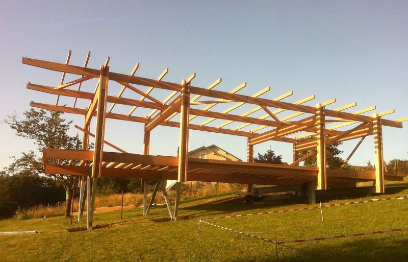 Maison bois, Structure poteau poutre