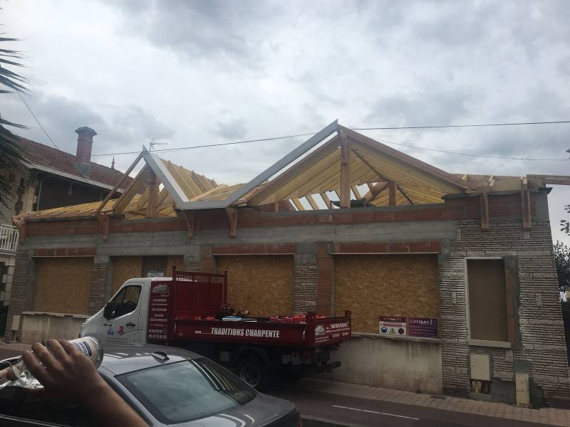 Rénovation d'une maison à Arcachon avec changement de la charpente