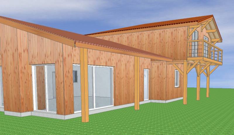 Modélisation 3D du projet de surélévation à Gujan-Mestras